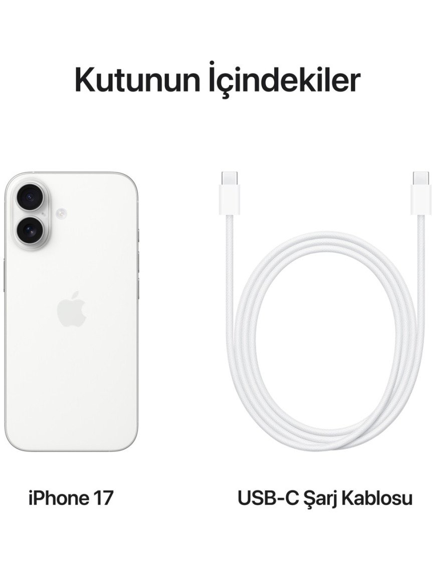 Apple iPhone 17 512 GB Beyaz Apple iPhone 17 512 GB Beyaz