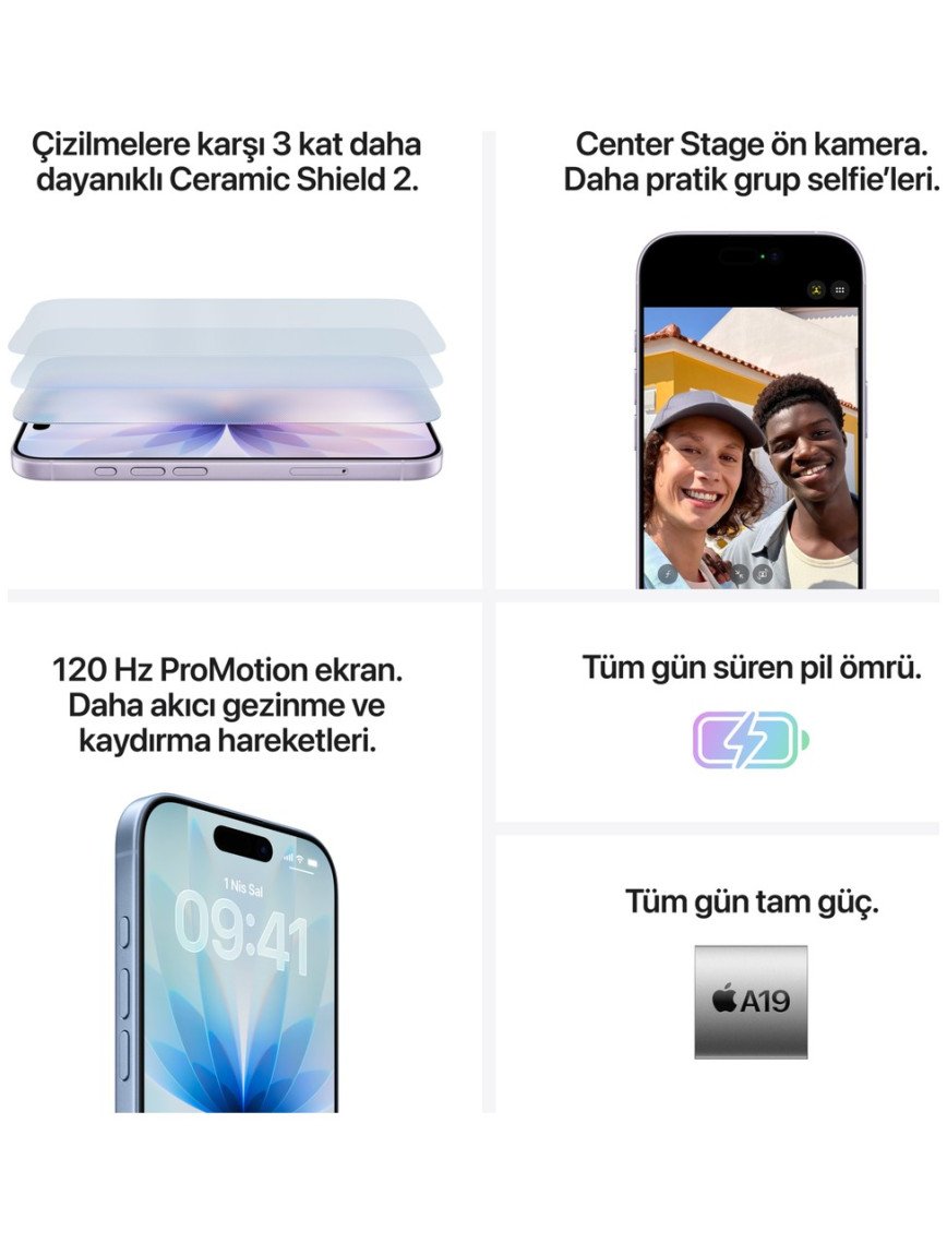 Apple iPhone 17 512 GB Beyaz Apple iPhone 17 512 GB Beyaz